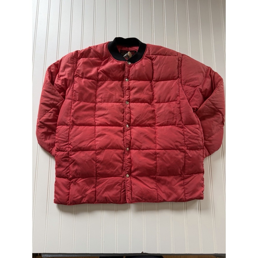Vintage 10X Sport Clothing Goose Down Puffer Jacket Pink Snap M USA Made
